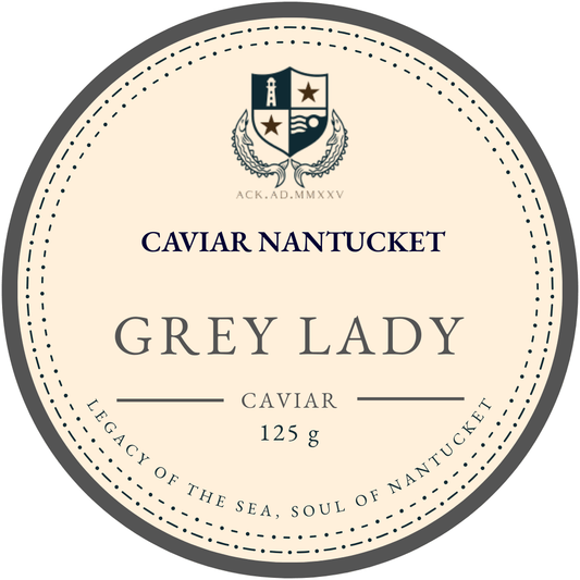 Grey Lady Baerii caviar pearls by Caviar Nantucket